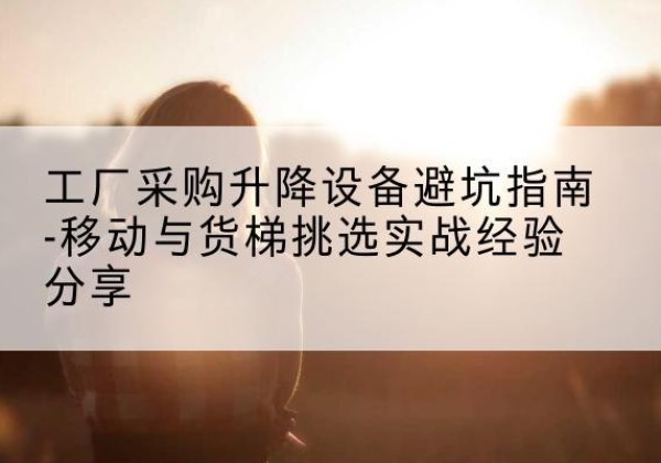 道真移动式升降机怎么选-工厂采购升降设备避坑指南-移动与货梯挑选实战经验分享
